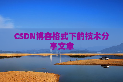 CSDN博客格式下的技术分享文章